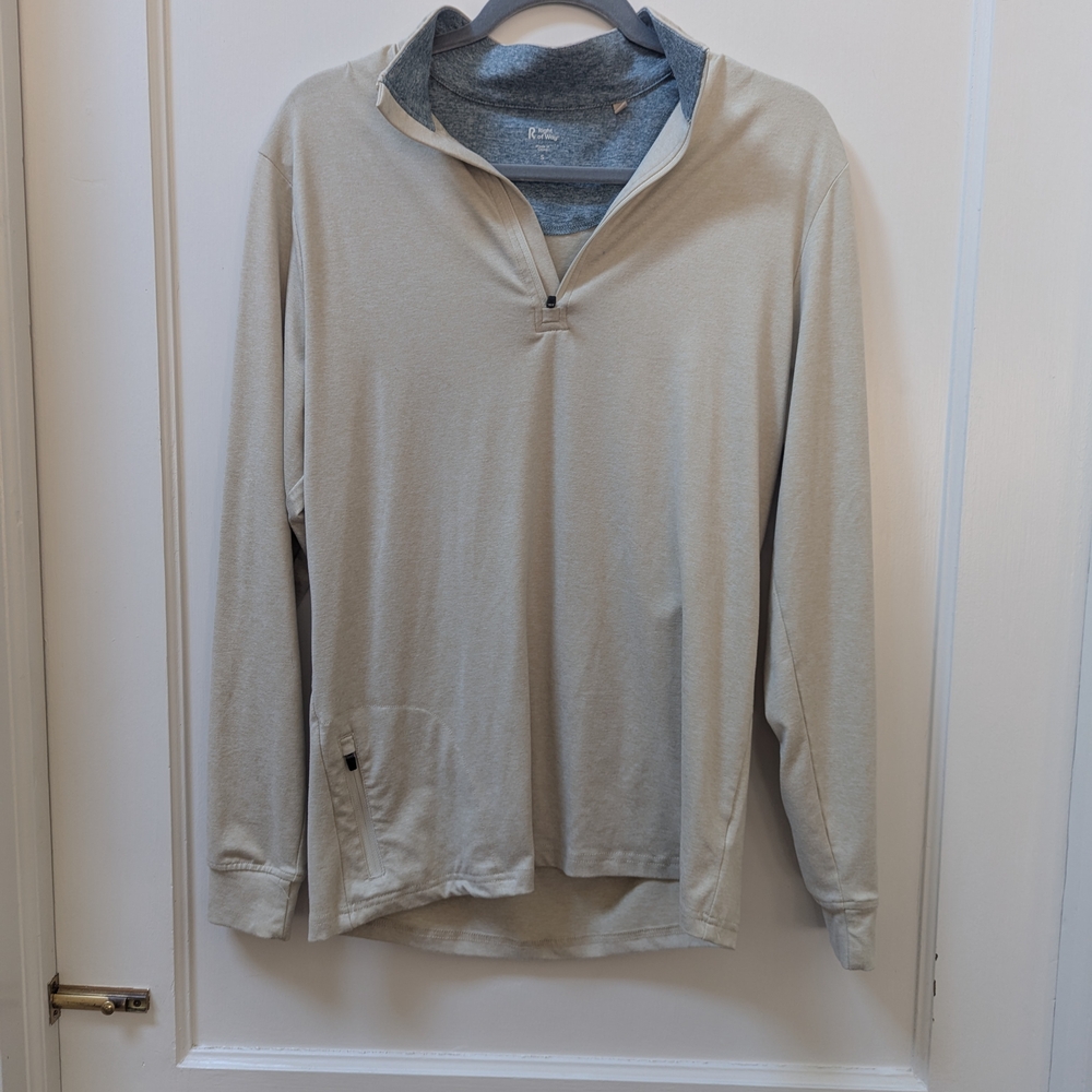 Right of Way Beige Long Sleeve Top